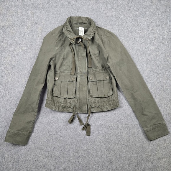 Aéropostale Jackets & Blazers - NWT Aeropostale Jacket Womens Small Green Utility Pockets Full Zip Lightweight